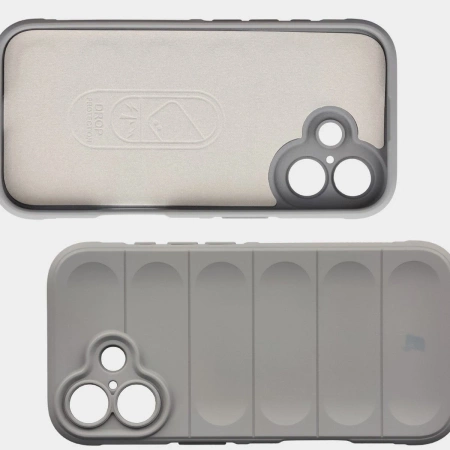 Pancerne etui Bizon Case Tur do iPhone 17, jasnoszare