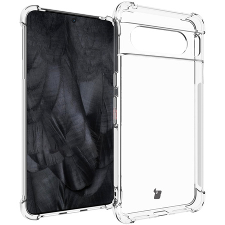 Etui + 2x szkło Bizon Case Clear Pack do Google Pixel 8 Pro, przezroczyste