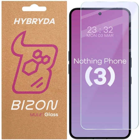 Elastyczne szkło hybrydowe Bizon Glass Mule do Nothing Phone (3)