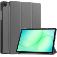 Etui z klapką Bizon Case Tab Croc do Galaxy Tab A11 Plus / A9 Plus, szare