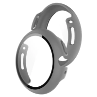 Etui ze szkłem do zegarka Bizon Case Watch Adamo do Google Pixel Watch 4 41 mm, matowe szare