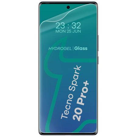 Folia hydrożelowa na ekran Bizon Glass Hydrogel Front Duo do Tecno Spark 20 Pro+, 2 sztuki