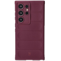 Pancerne etui Bizon Case Tur do Galaxy S24 Ultra, burgundowe