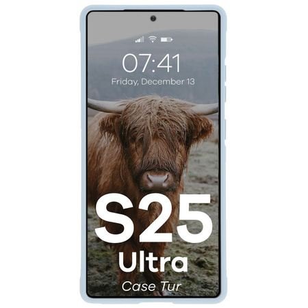 Pancerne etui Bizon Case Tur do Galaxy S25 Ultra, jasnoniebieskie