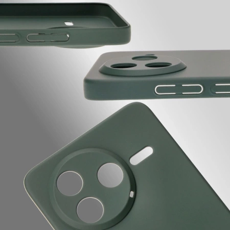 Etui Bizon Case Łupka do Xiaomi Poco F7 Pro, zielone