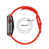 Pasek Bizon Strap Watch Silicone S do Apple Watch 44/45/46/49 mm, czerwony