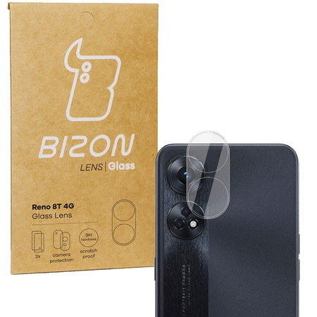 Szkło na aparat Bizon Glass Lens do Reno 8T 4G, 2 sztuki