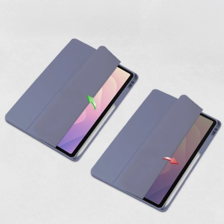 Etui z klapką Bizon Case Tab Clear Matt do Galaxy Tab S11, lawendowe