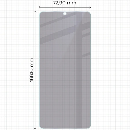 Prywatyzujące szkło hybrydowe Bizon Glass Mule Shadow do Xiaomi POCO C75, matowe