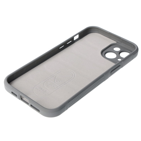 Pancerne etui Bizon Case Tur do iPhone 15 Plus, jasnoszare