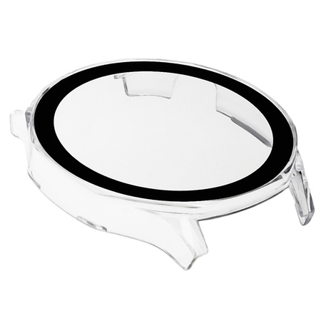 Etui ze szkłem do zegarka Bizon Case Watch Adamo do Huawei Watch GT 5 46 mm, przeźroczyste