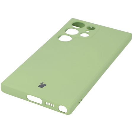 Etui Bizon Case Silicone Sq do Galaxy S23 Ultra, jasnozielone