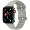 Pasek Bizon Strap Watch Silicone S do Apple Watch 38/40/41/42 mm, jasnoszary