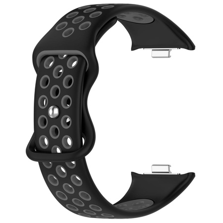 Pasek Bizon Strap Watch Octo do Xiaomi Redmi Watch 5/4 / Smart Band 9/8 Pro, czarno-szary
