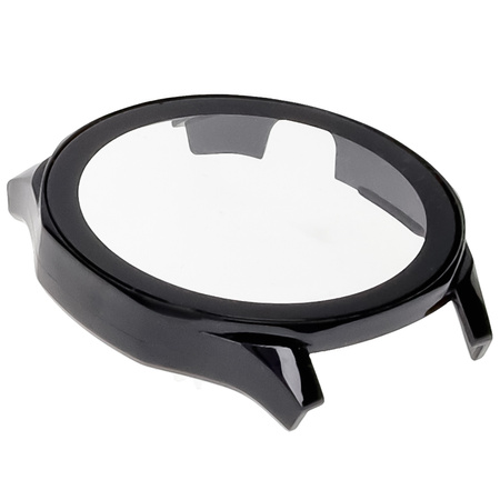 Etui ze szkłem do zegarka Bizon Case Watch Adamo do Huawei Watch GT 5 46 mm, czarne