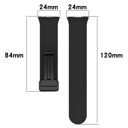 Silikonowy pasek Bizon Strap Watch Silicone do Apple Watch 38/40/41/42 mm, burgundowy