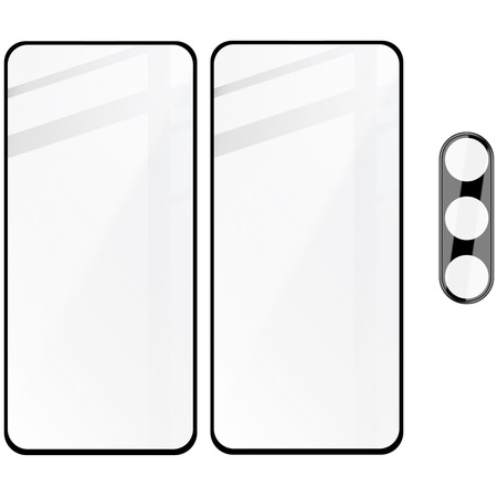 2x Szkło + szybka na aparat BIZON Edge 2 Pack do Galaxy S23 FE