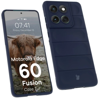 Pancerne etui Bizon Case Tur do Motorola Edge 60 / 60Fusion, granatowe