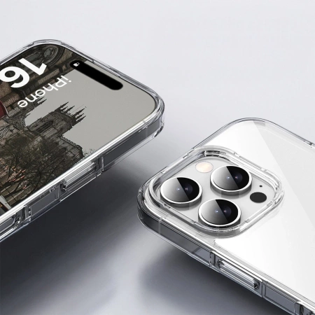 Etui Bizon Case Halo do iPhone 16 Pro Max, przezroczyste