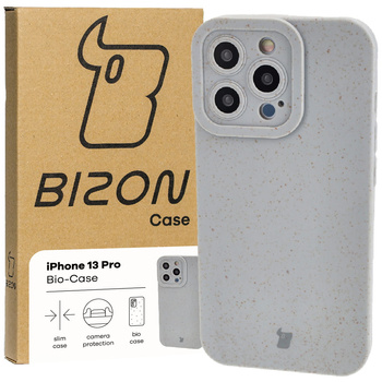 Ekologiczne etui Bizon Bio-Case do iPhone 13 Pro, szare