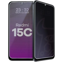 Prywatyzujące szkło hybrydowe Bizon Glass Mule Shadow do Xiaomi Redmi 15C 4G, matowe