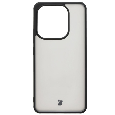 Etui Bizon Case Angelo do Xiaomi Redmi Note 14 4G, półprzezroczyste z czarną ramką