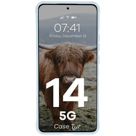 Pancerne etui Bizon Case Tur do Xiaomi Redmi Note 14 5G, jasnoniebieskie
