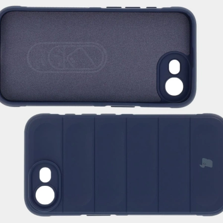 Pancerne etui Bizon Case Tur do iPhone 16e, granatowe
