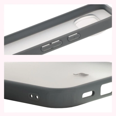 Etui Bizon Case Angelo do Pixel 10 Pro XL, półprzezroczyste z szarą ramką