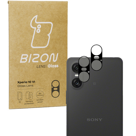Szkło na aparat Bizon Glass Silk Lens do Sony Xperia 10 VI, 2 sztuki