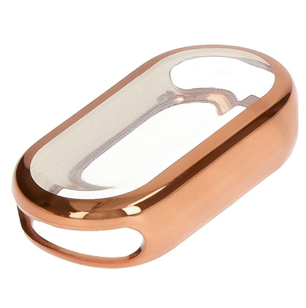 Etui Bizon Case Watch Felipe do Xiaomi Smart Band 9, różowozłote