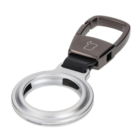 Etui Bizon Case Locator Magnetic do Apple AirTag, srebrne
