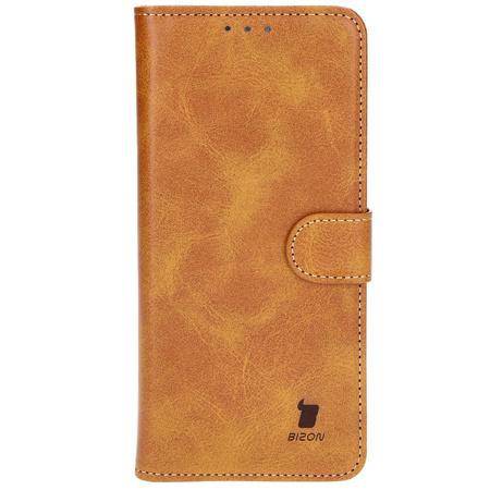 Etui z klapką Bizon Case Pocket do Motorola Edge 50 Pro, brązowe