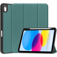 Etui Bizon Case Tab Lizard do Apple iPad 10 10.9 2022, ciemnozielone