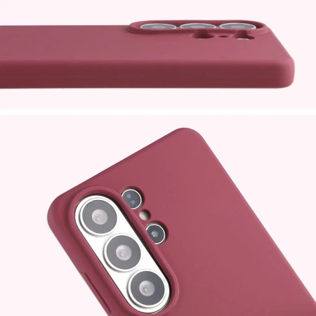 Silikonowe etui Bizon Soft Case do Galaxy S26 Ultra, ciemnofioletowe