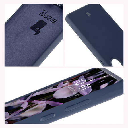 Silikonowe etui Bizon Soft Case do Galaxy S25 Ultra, niebieskie