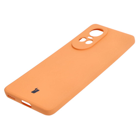Etui Bizon Case Silicone Sq do Oppo Reno 10 Pro 5G, pomarańczowe