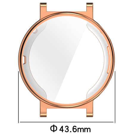 Etui Bizon Case Watch Felipe do Huawei Watch GT 4 41 mm, różowozłote