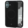 Silikonowe etui z pierścieniem magnetycznym Bizon Soft Case Magnetic do iPhone 16 Plus, czarne
