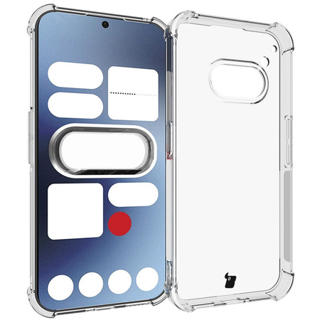 Etui + 2x szkło + obiektyw Bizon Case Clear Pack do Nothing Phone (2a), przezroczyste