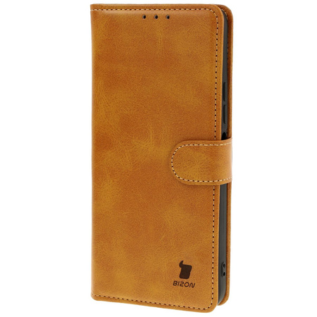 Etui z klapką Bizon Case Pocket do Xiaomi Redmi 13 4G, brązowe