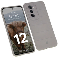 Pancerne etui Bizon Case Tur do Oppo Reno 12, jasnoszare