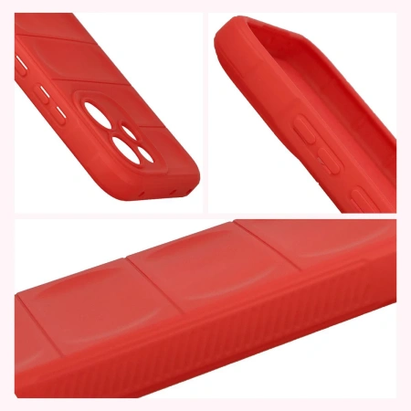 Pancerne etui Bizon Case Tur do Oppo Reno 15 F / FS, czerwone