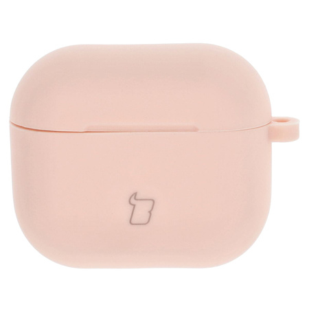 Etui Bizon Case Headphone Silicone do AirPods 3, jasnoróżowe