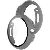 Etui ze szkłem do zegarka Bizon Case Watch Adamo do Google Pixel Watch 4 45 mm, matowe szare