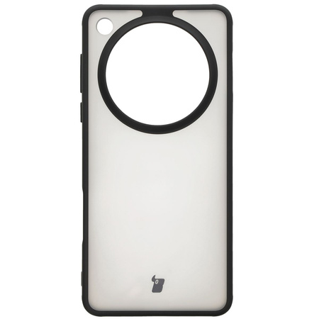 Etui Bizon Case Angelo do Oppo Find X8 Pro, półprzezroczyste z czarną ramką