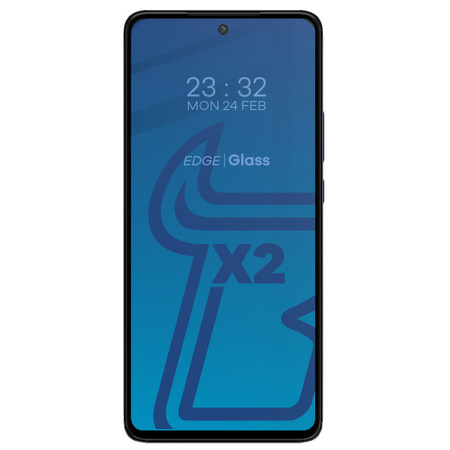 2x Szkło + szybka na aparat Bizon Edge Pack do Motorola Edge 30