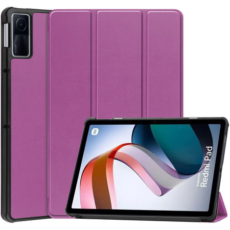 Etui Bizon Case Tab Croc do Xiaomi Redmi Pad 10.6 2022, ciemnofioletowe