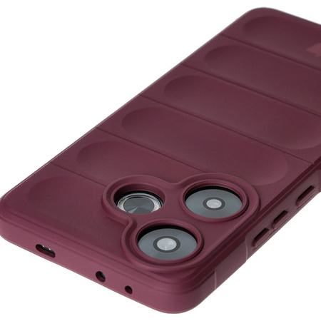 Pancerne etui Bizon Case Tur do Xiaomi Poco F6, burgundowe
