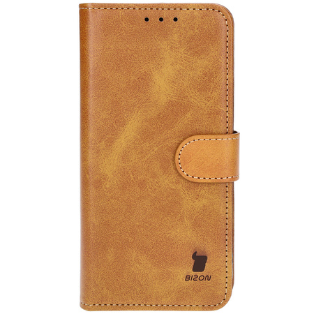 Etui z klapką Bizon Case Pocket do Google Pixel 8a, brązowe